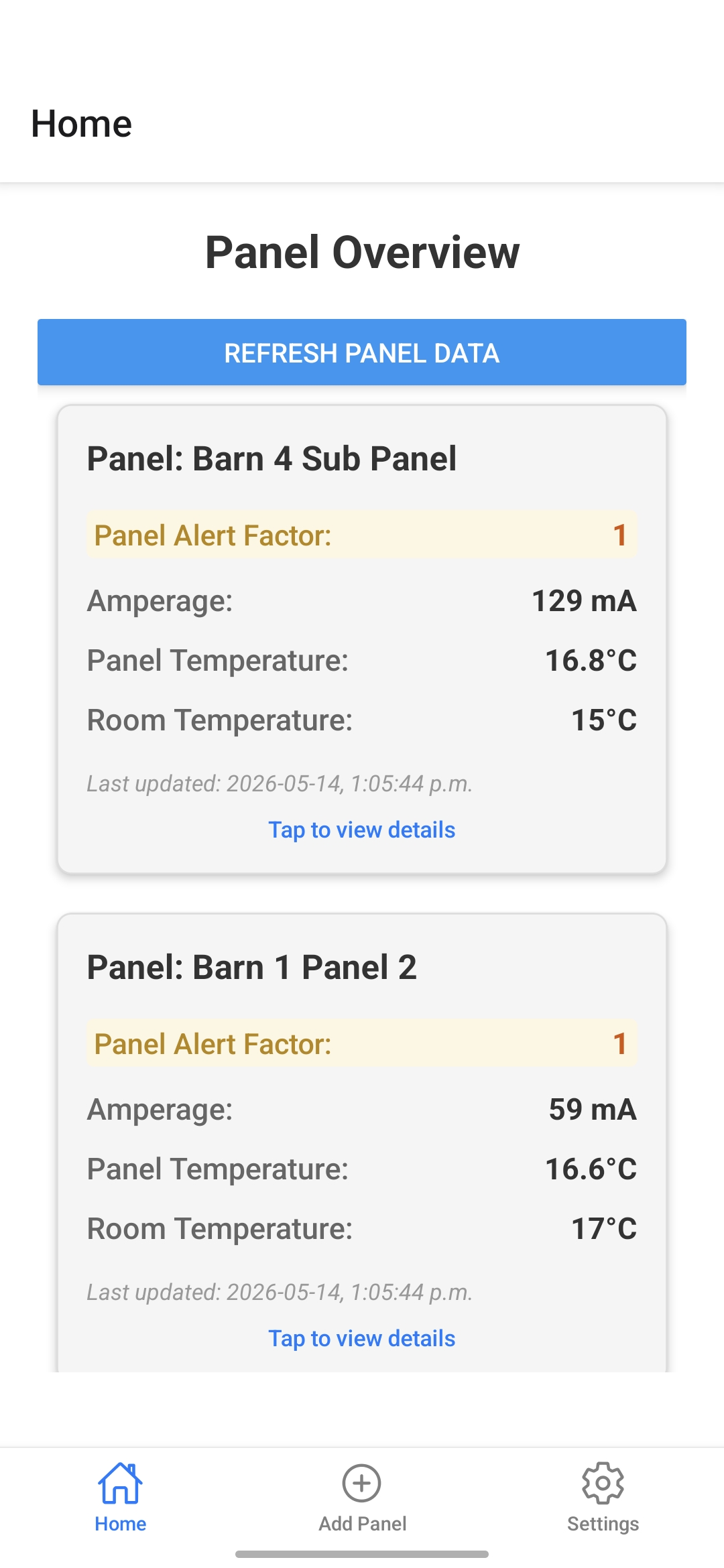 Your Panel, In Your Pocket app screen